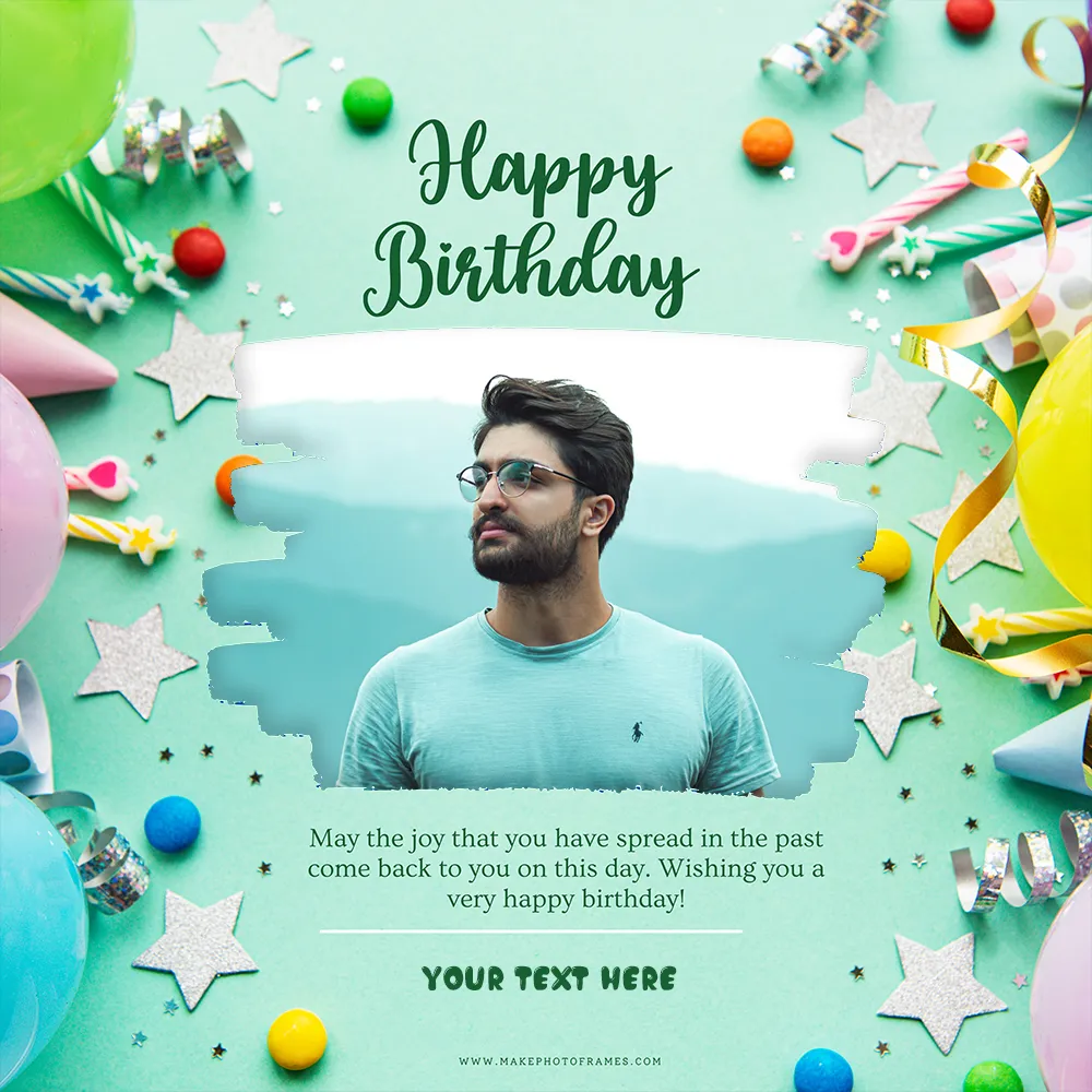 Make Your Own Birthday Card Photo Upload And Name Edit