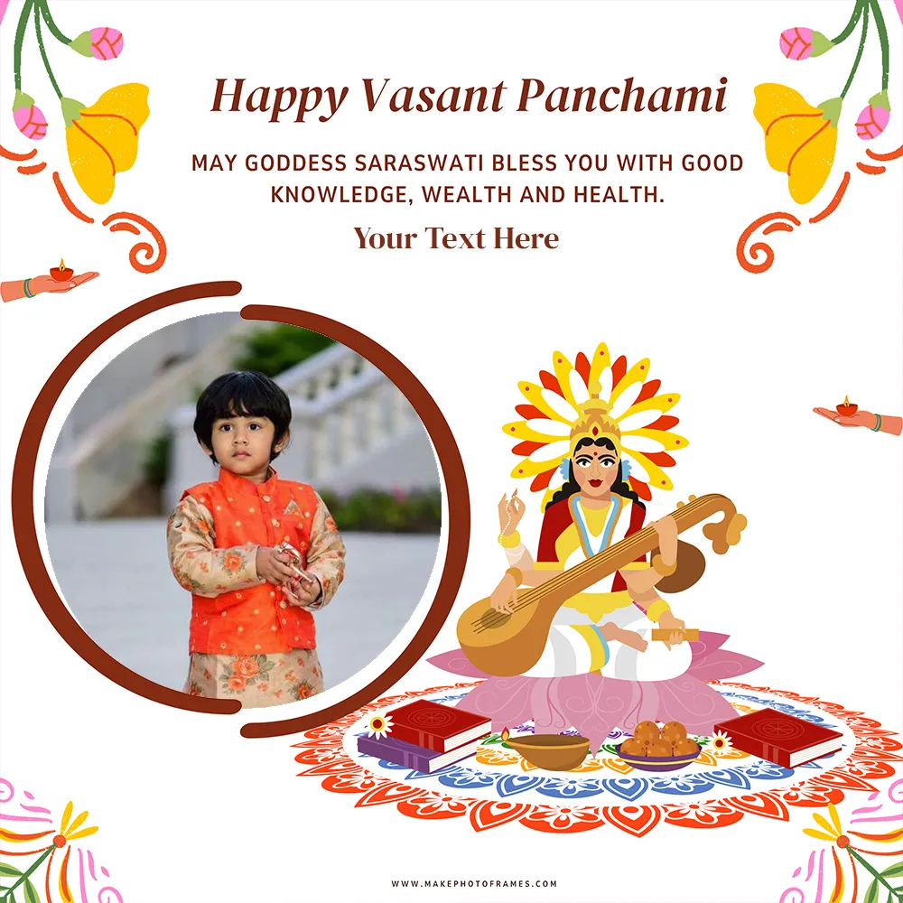 Happy Basant Panchami Wishes Photo Status Download With Name