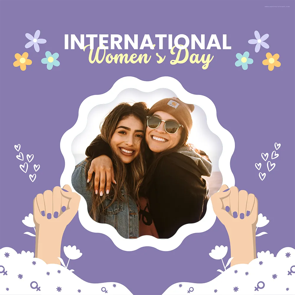 8 March International Women's Day Special Photo Frame Online Editing With Name