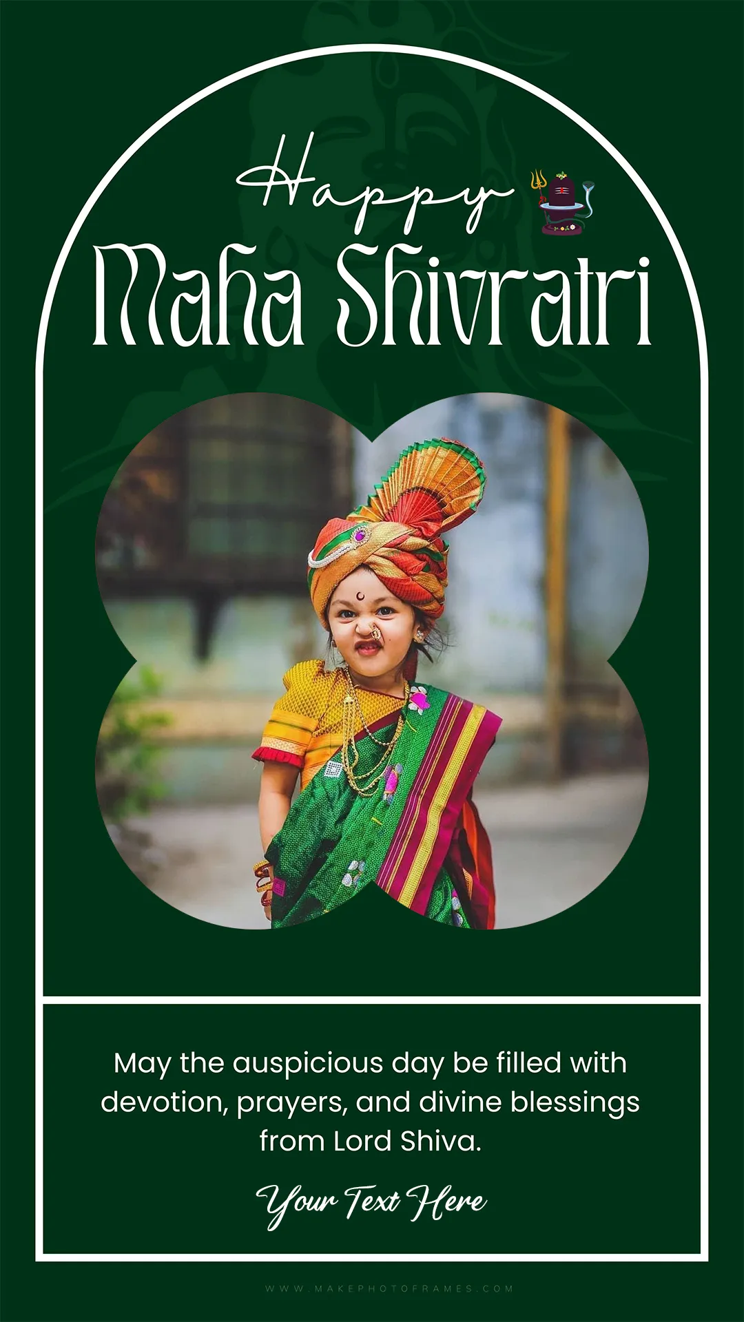Maha Shivratri Instagram Story Photo Frame With Name
