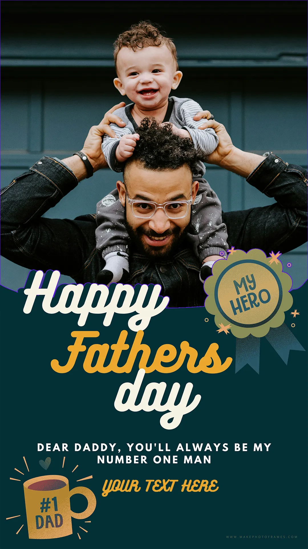 Create Happy Father’s Day 2025 Story Image Frame With Name And Photo